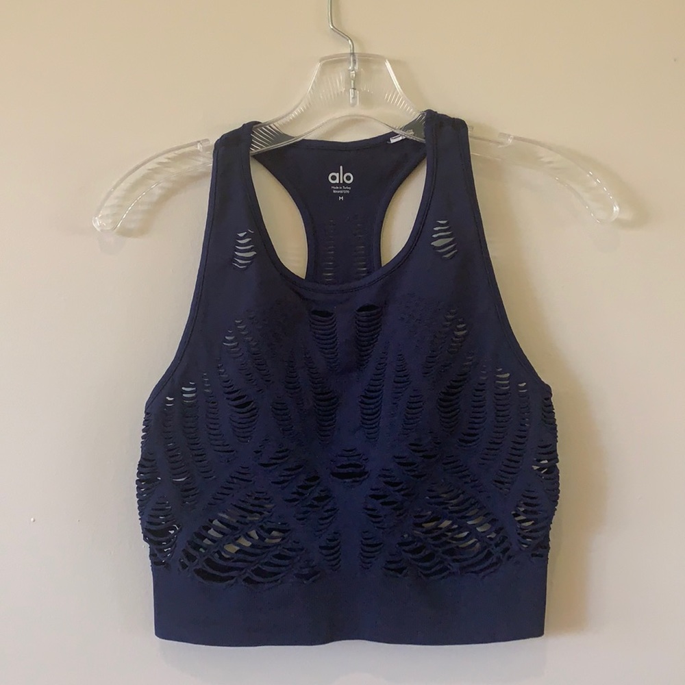 ALO mesh cropped top